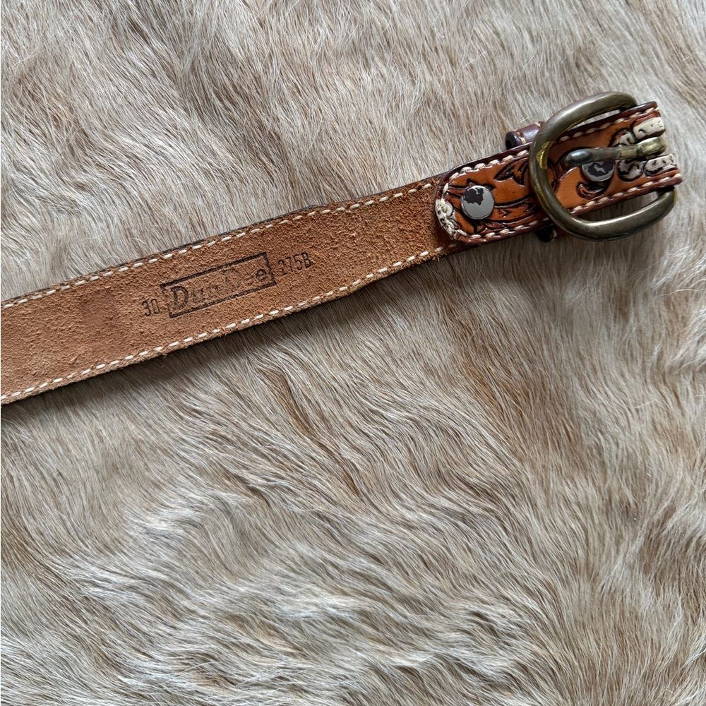 Vintage “Shirley” Hand Tooled Leather Western Belt Floral Size 30 - Picture 2 of 15